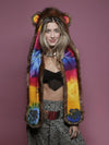Brown Golden Rainbow Bear CE SpiritHood on Female