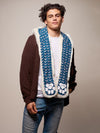 Man wearing faux fur Arctic Wolf CE SpiritHood, front view 2