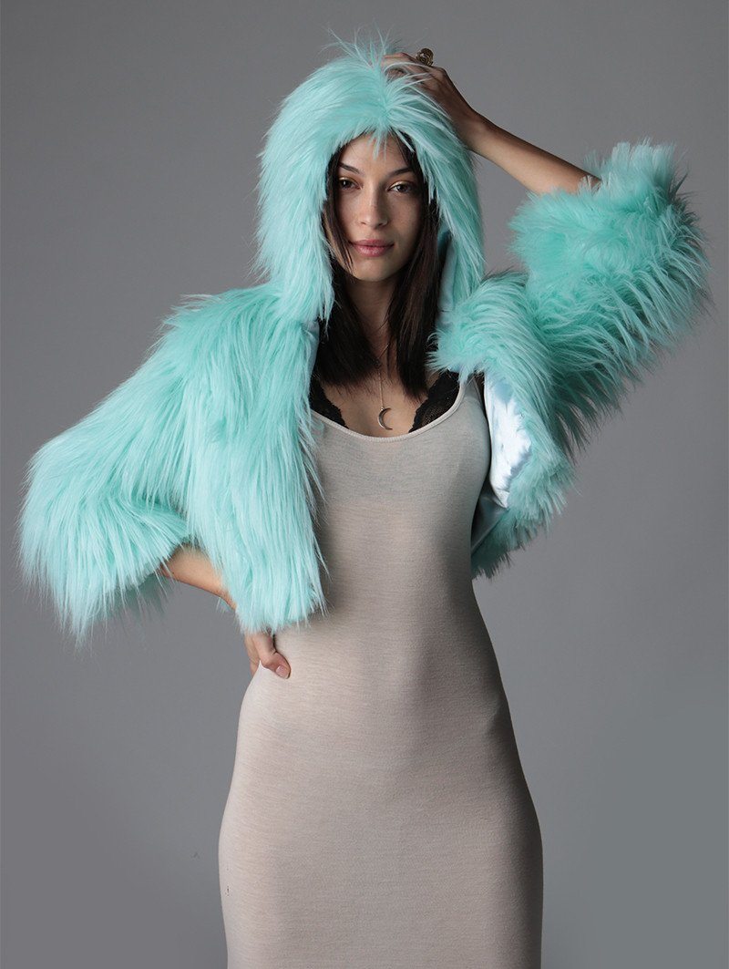 Aquamarine Dream Open Crop SpiritHood - SpiritHoods