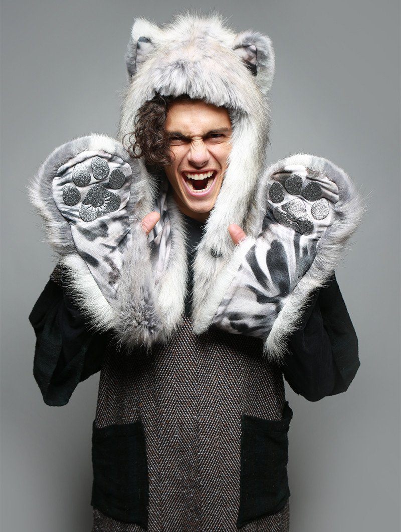 Man wearing Arctic Fox Collector SpiritHood, front view 3