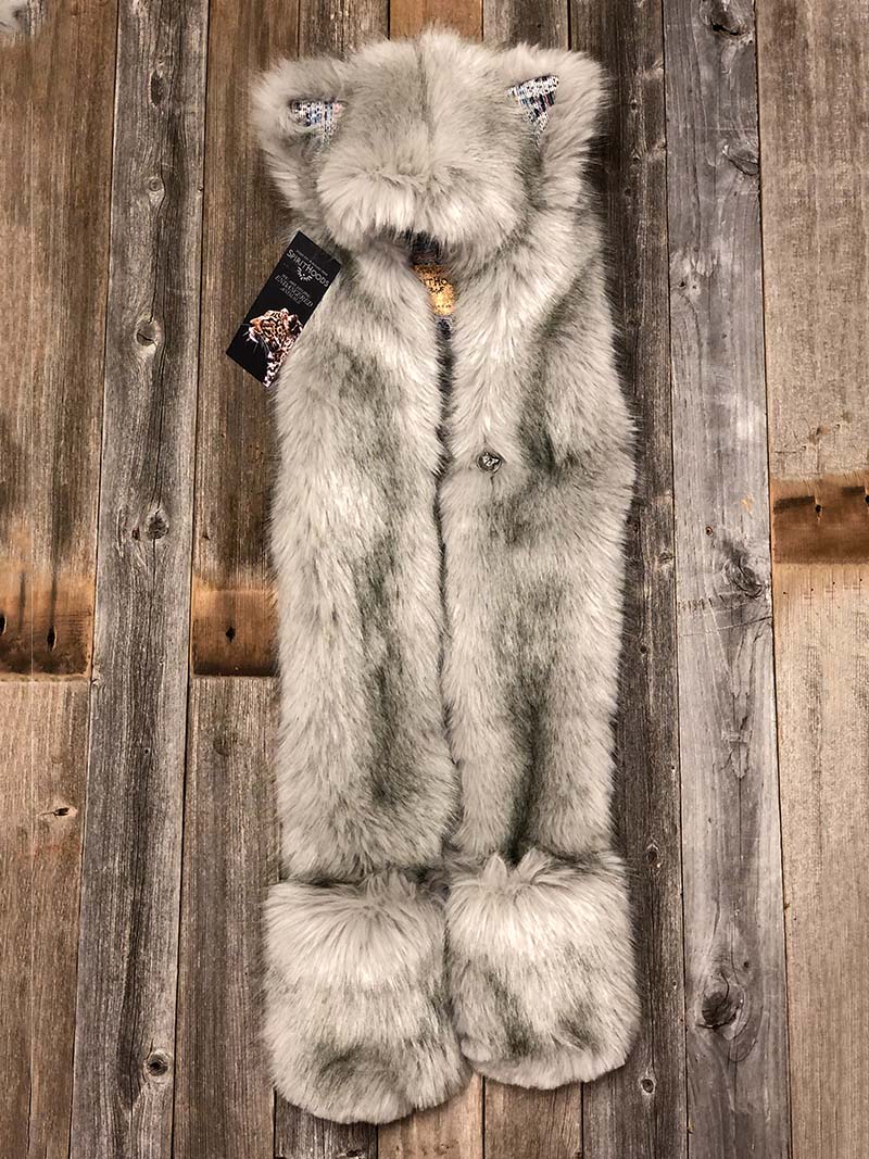 Arctic Wolf Limited Edition Faux Fur SpiritHood, view 3