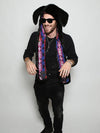 Man wearing faux fur Black Bunny Collectors Edition SpiritHood, front view 6