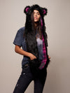 Limited Edition Black Bear Faux Fur with Hood on Female