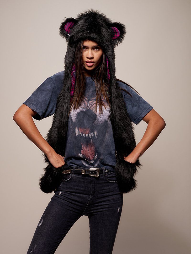 LE Black Bear SpiritHood on Female Model