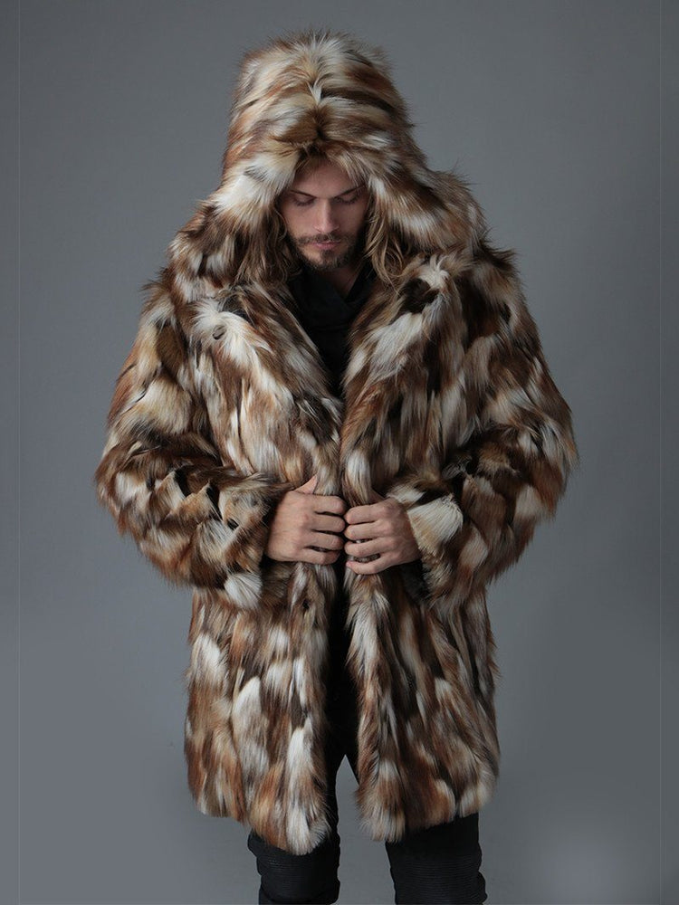 Brown Rabbit Faux Fur Coat Spirithood - Cozy Bunny-Inspired Fashion ...