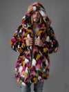 Man wearing Butterfly Faux Fur Coat, front view 1