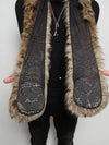 Man wearing faux fur Baby Bobcat SpiritHood, front view 7