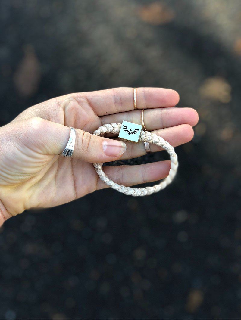 Gold Phoenix Bracelet in Woman&#39;s Hand