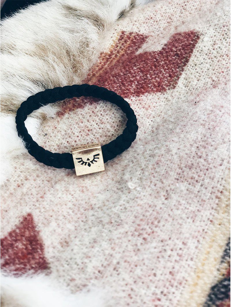 SpiritHoods Midnight Phoenix Bracelet with Logo Engraved Metal Clasp