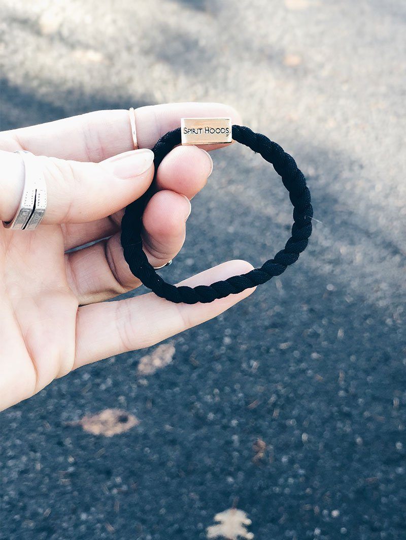 SpiritHoods Logo Clasp on Midnight Phoenix Bracelet 