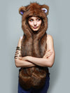 Golden Galaxy Bear Collector Hooded Faux Fur