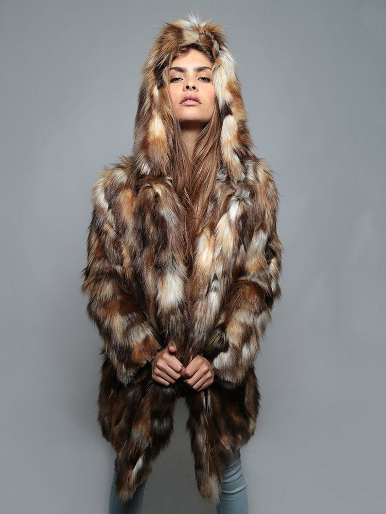 Brown Rabbit Faux Fur Coat Spirithood - Embrace Cozy Bunny Chic ...