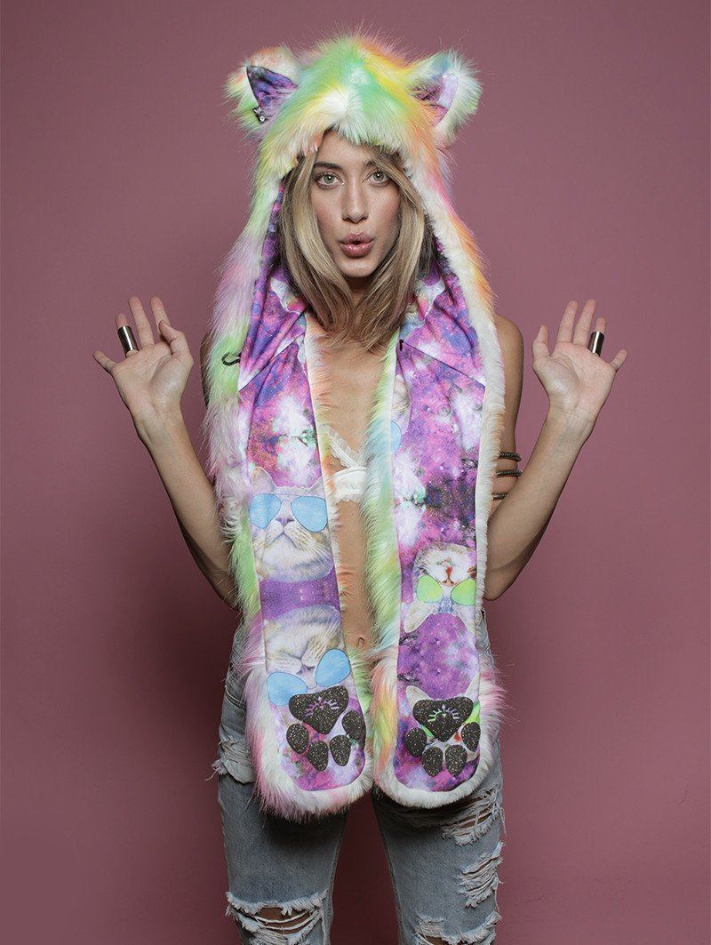 Exterior and Interior View of Cats In Space Sunniez@Night CE SpiritHood 