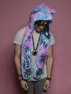 Pink and Lavender Cats In Space Yogi SpiritHood on Male