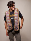 Man wearing faux fur Limited Edition Coyote SpiritHood, front view