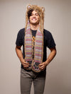Man wearing faux fur Limited Edition Coyote SpiritHood