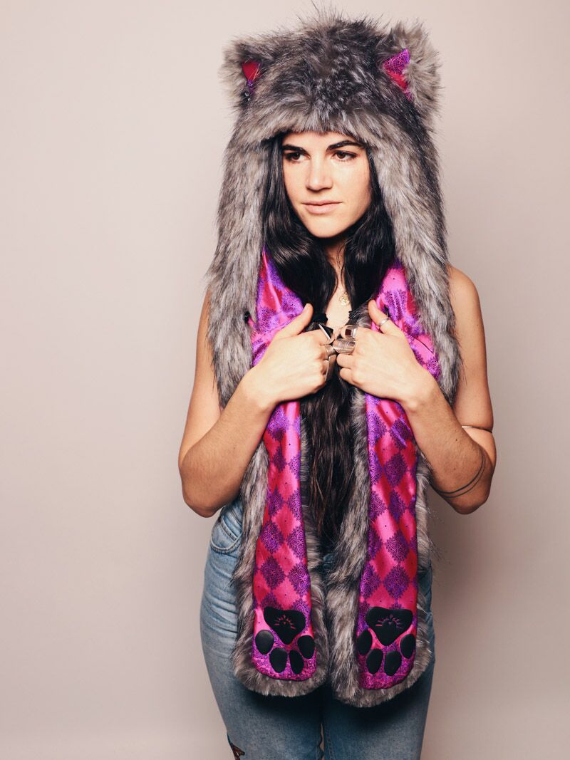 Exterior and Interior View of Limited Edition Charcoal Fox SpiritHood