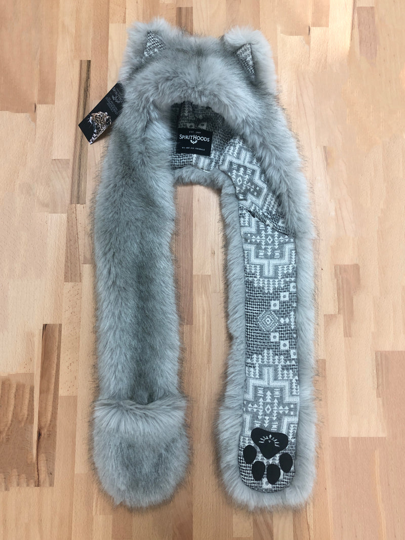 Arctic Wolf Collector Edition Faux Fur SpiritHood, view 1
