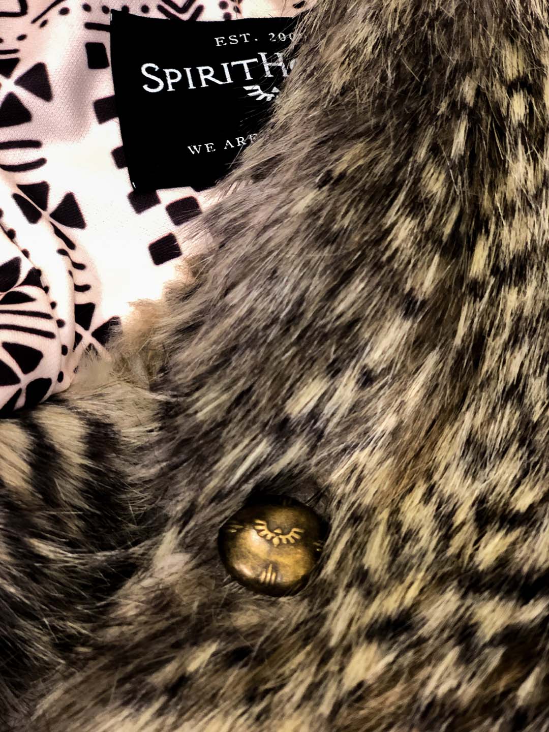 Close Up of Custom Button on Le Hibou Grand-Duc Limited Edition SpiritHood 