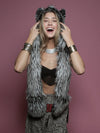 Mystic Wolf Faux Fur with Hood