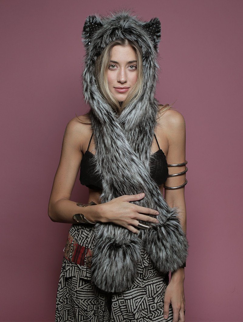 Mystic Wolf Hooded Faux Fur