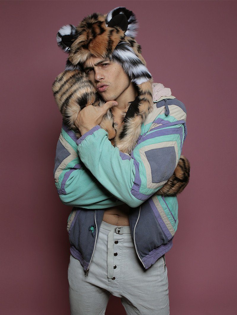 Male Wearing Limited Edition Tigers Forever SpiritHood