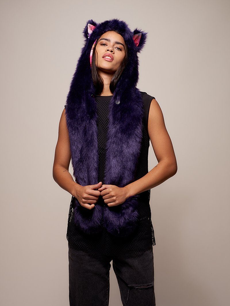Female Wearing Limited Edition Cats in Space: Laser Eyes SpiritHood 