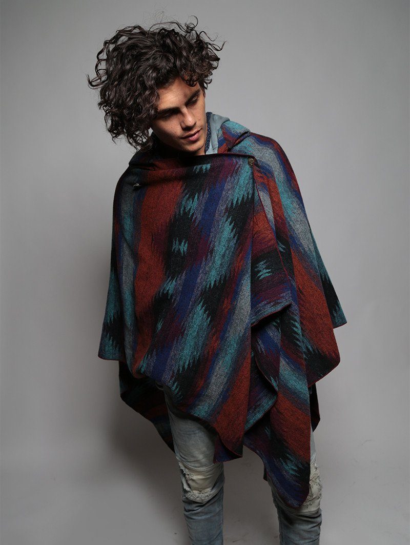 Man wearing Full Moon Cape SpiritHood, front view