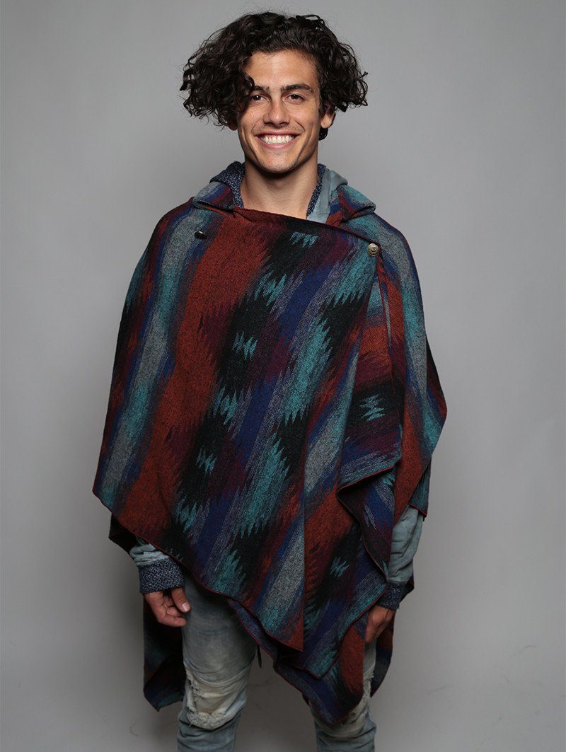 Man wearing Full Moon Cape SpiritHood, front view 1