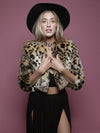 Cheetah Faux Fur Crop