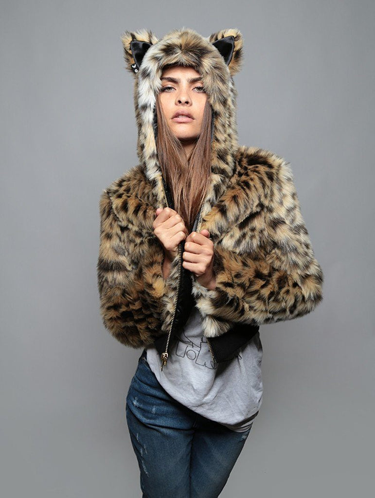 Cheetah Cropped Jacket SpiritHood Trendy Wild SpiritHoods