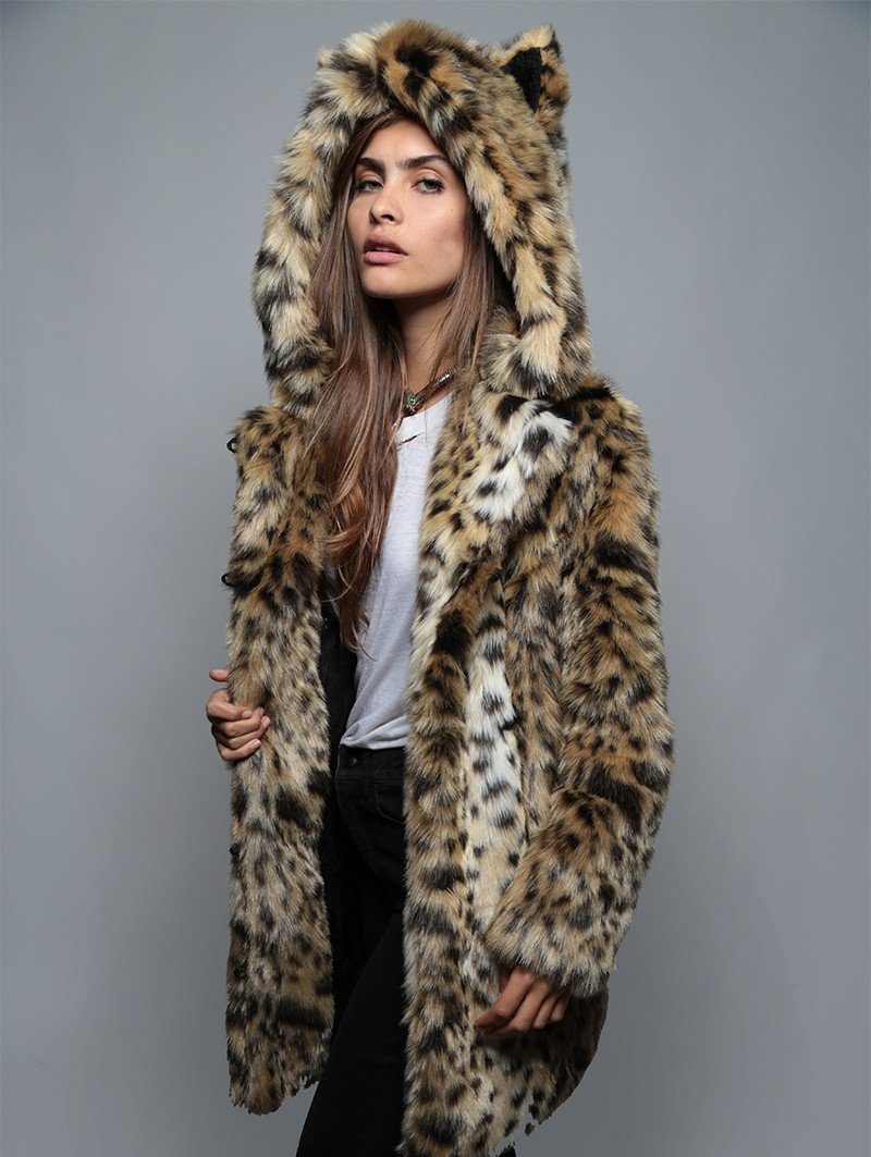Cheetah Classic Faux Fur Coat Women s