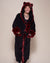 Wild Cat Classic Hooded Faux Fur Robe 