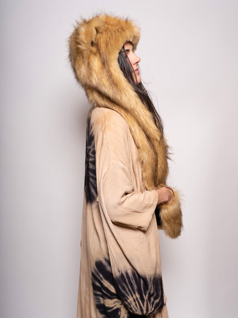 Limited Edition Cougar Faux Fur with Hood on Female