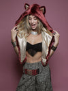 Limited Edition Fire Wolf Shawl with Hood