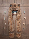 Hooded Faux Fur with LE Coyote Design