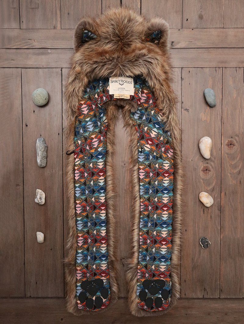 LE Coyote Hooded Faux Fur