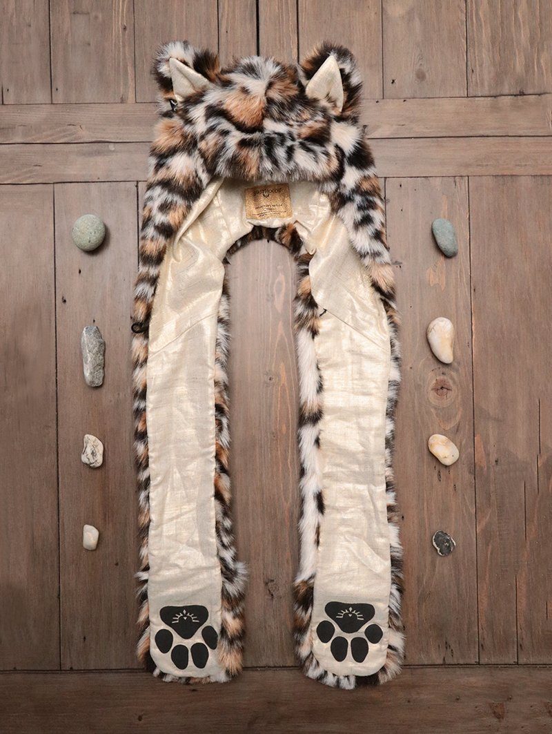 Clouded Leopard Collector Edition Faux Fur SpiritHood