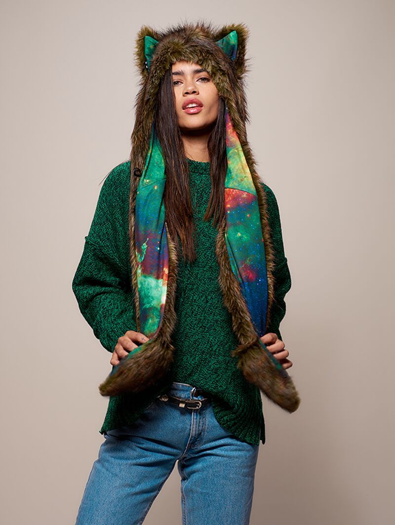 Exterior and Interior View of Galaxy Forest Fox CE SpiritHood 