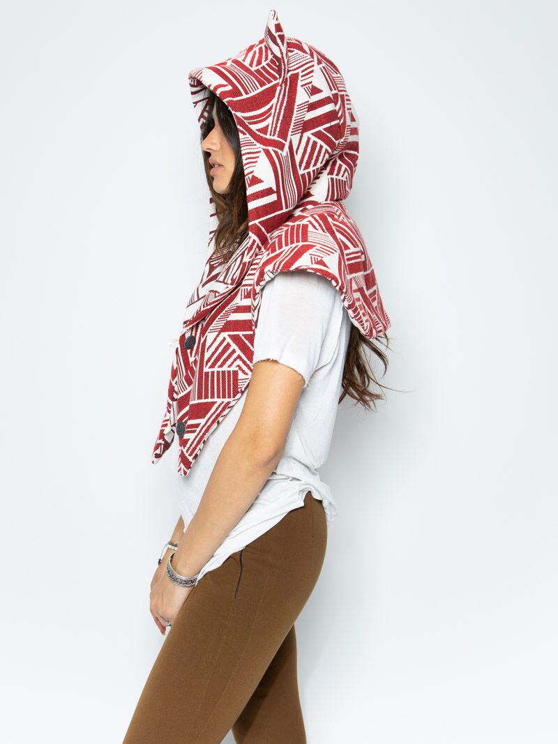 Fabric Shawl with LE Wild Wolf Design