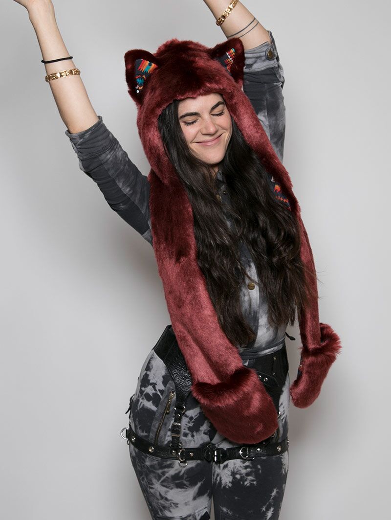 Limited Edition Fire Wolf Faux Fur with Hood