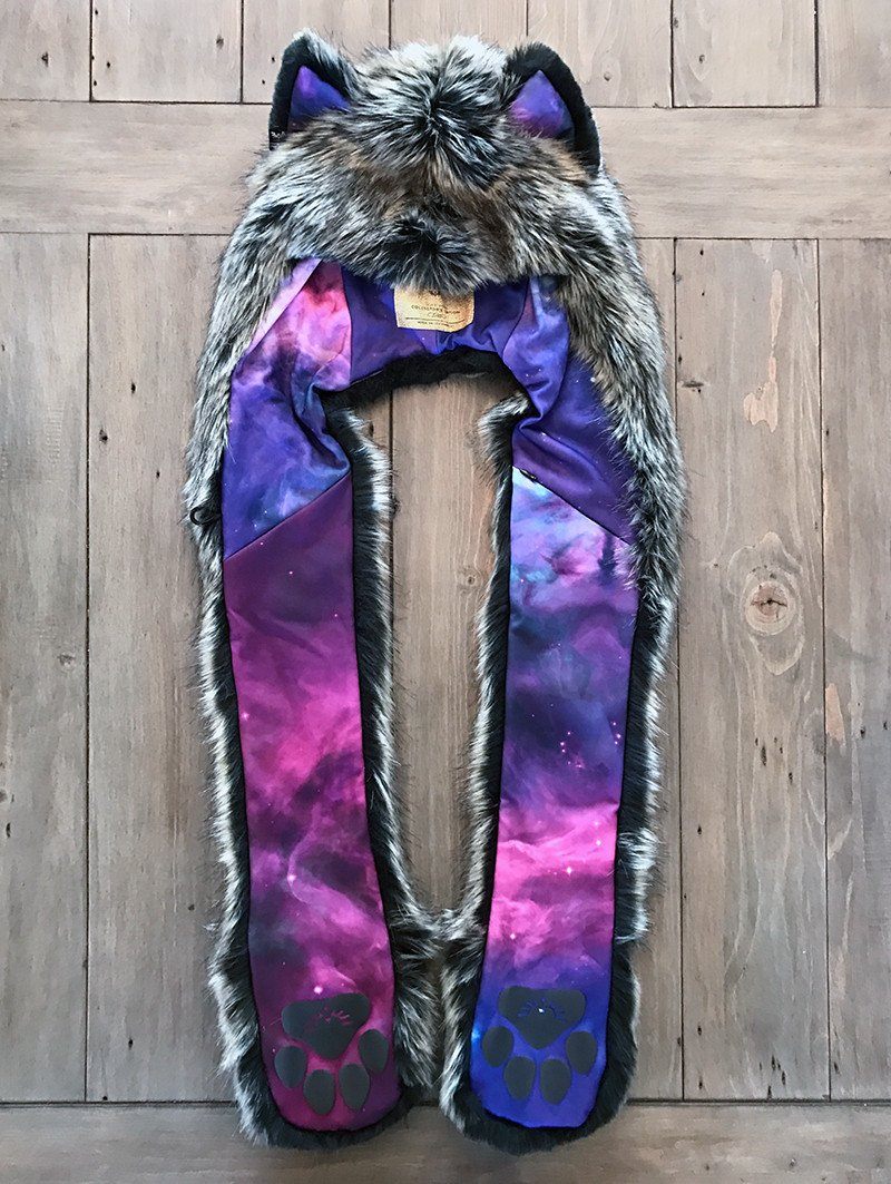 Faux Fur Direwolf Galaxy Collector SpiritHood 1
