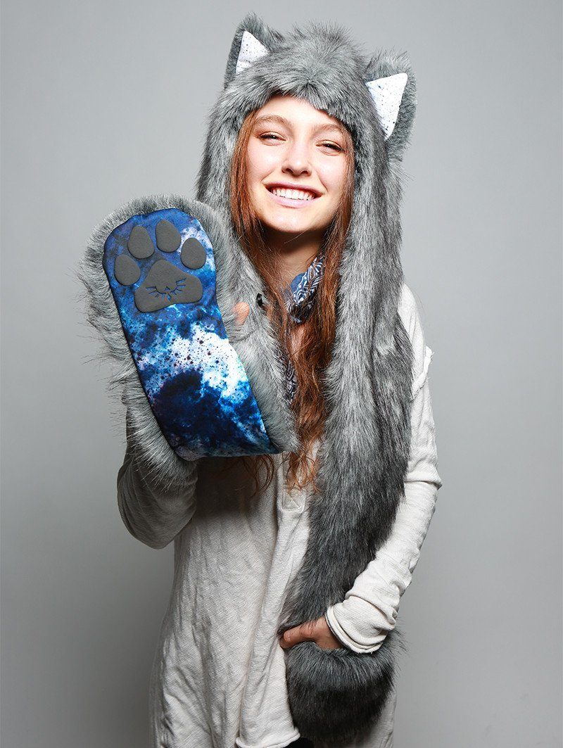 Frosted Inverse Galaxy Fox Collector Faux Fur with Hood