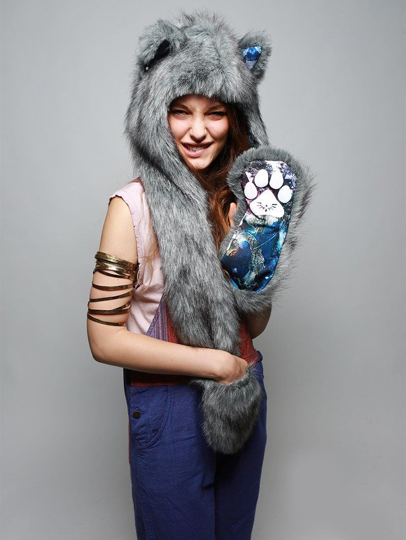 Frosted Wolf Collector Hooded Faux Fur