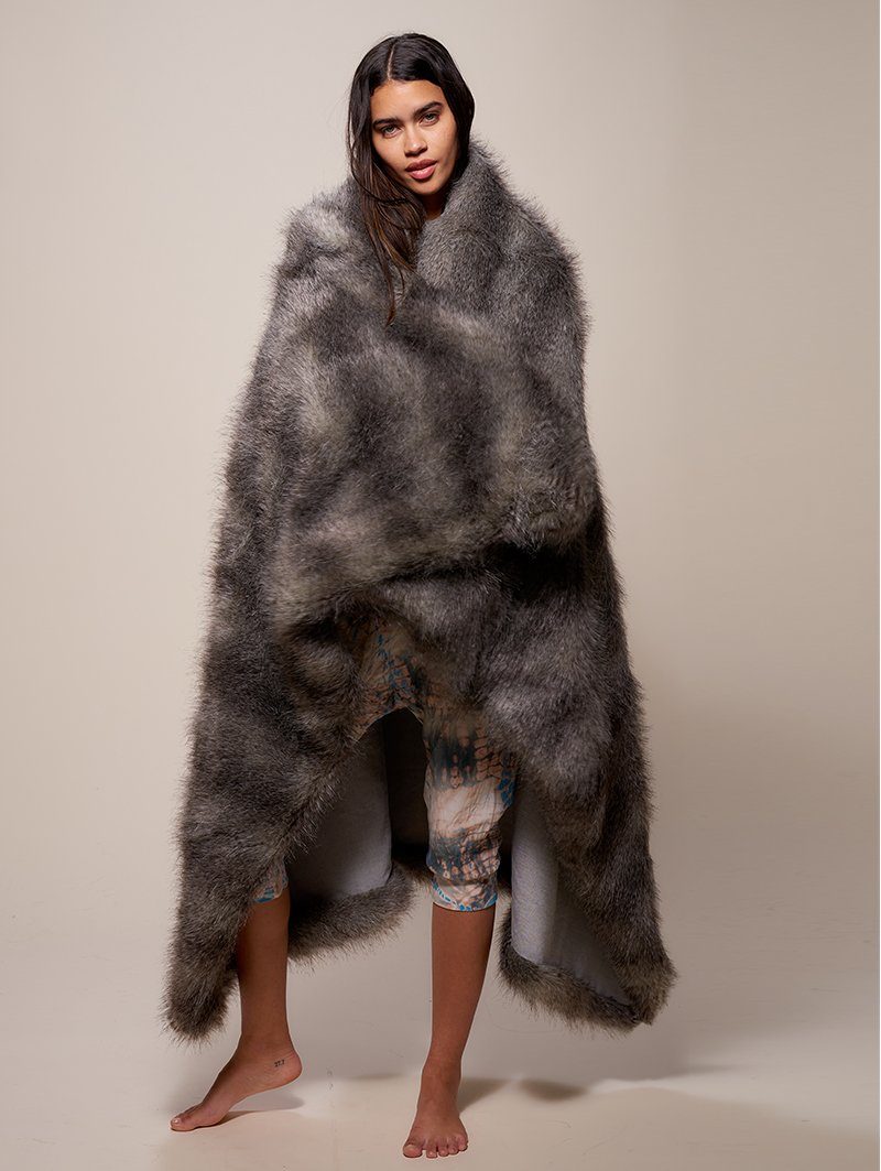 SpiritHoods Cape Fox Faux Fur Throw, view 4