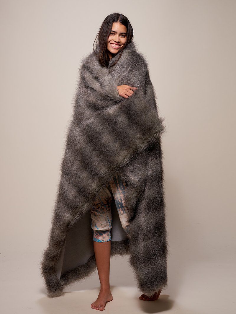 SpiritHoods Cape Fox Faux Fur Throw, view 6