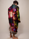 Faux Fur Grey Wolf Galaxy Throw on Male 