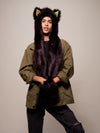 CE Sangria Galaxy Wolf SpiritHood on Female Model
