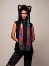 Black CE Sangria Galaxy Wolf SpiritHood on Female