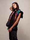 CE Sangria Galaxy Wolf Faux Fur with Hood on Female